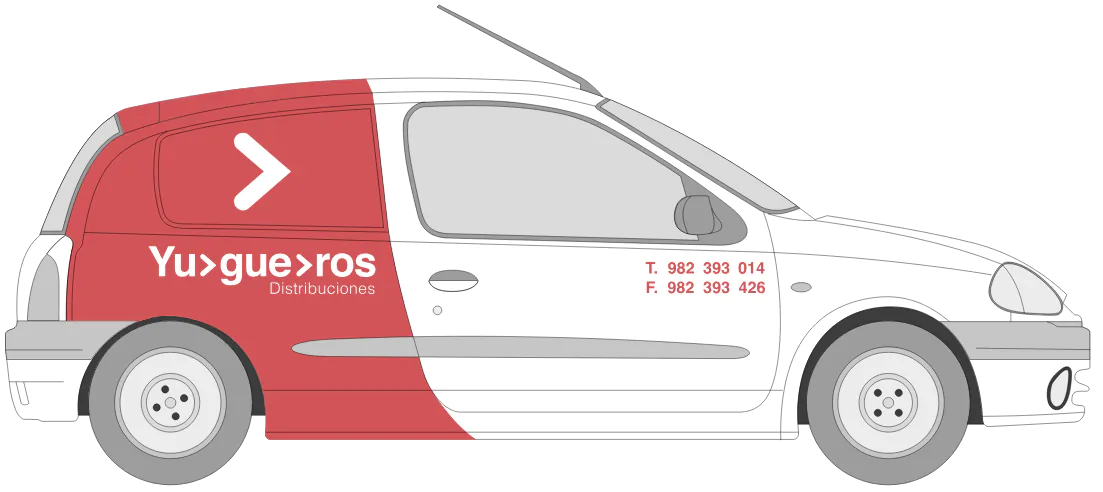 Vehículo de empresa rotulado