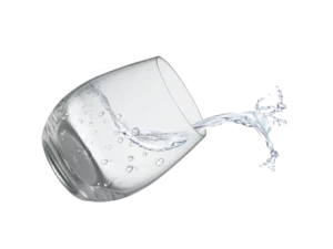 Imágen de vaso de agua volcándose