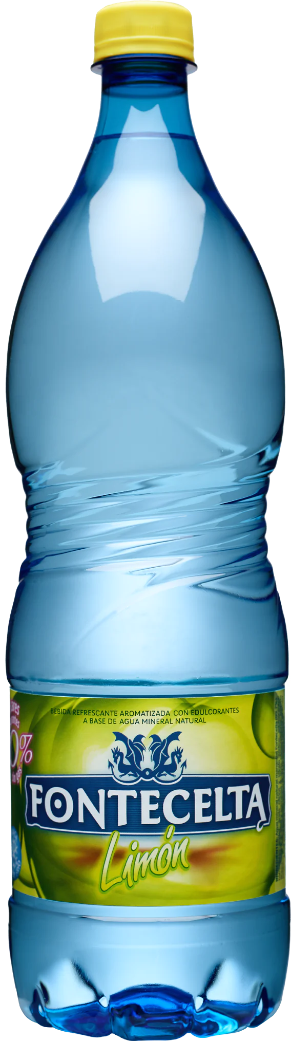 Botella de Agua Mineral Natural sabor Limón Fontecelta de 125 cl.