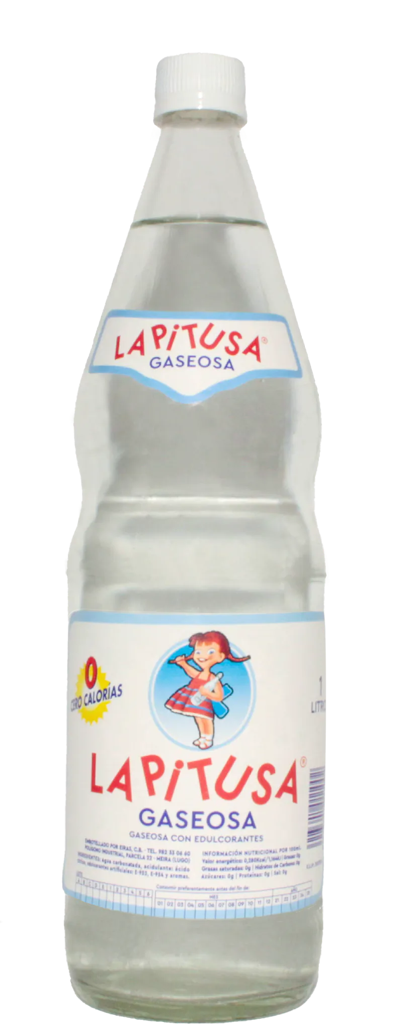 Gaseosa La Pitusa en envase de cristal de 100cl