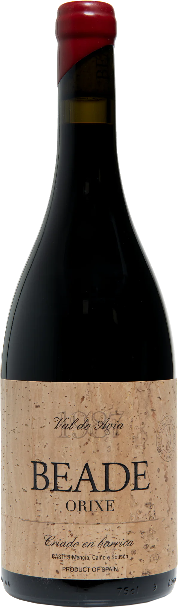 Botella de vino albariño Condes de Albarei