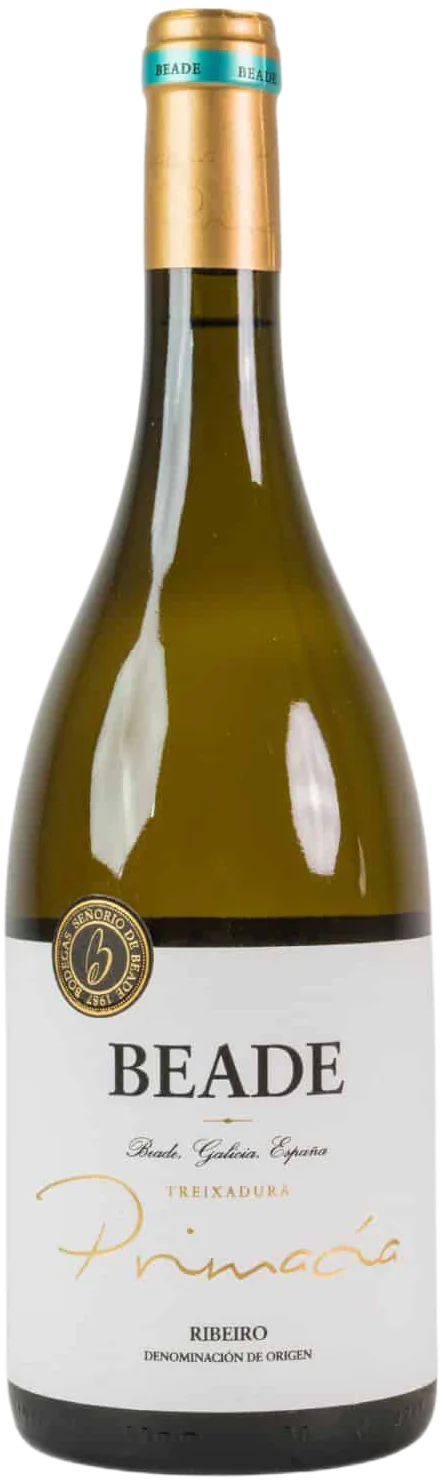 Botella de vino albariño Condes de Albarei