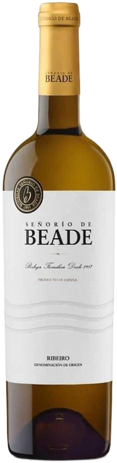 Botella de vino albariño Condes de Albarei