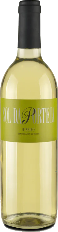 Botella de vino albariño Condes de Albarei