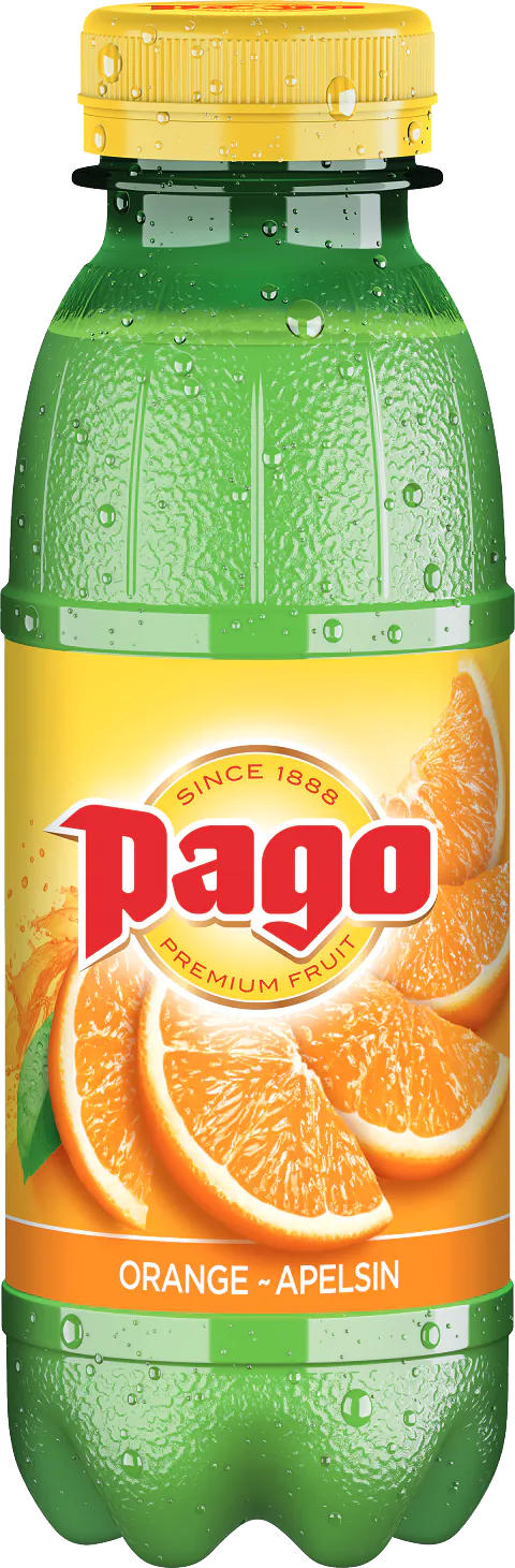 Zumo Pago de naranja en botellín de PET de 33 CL